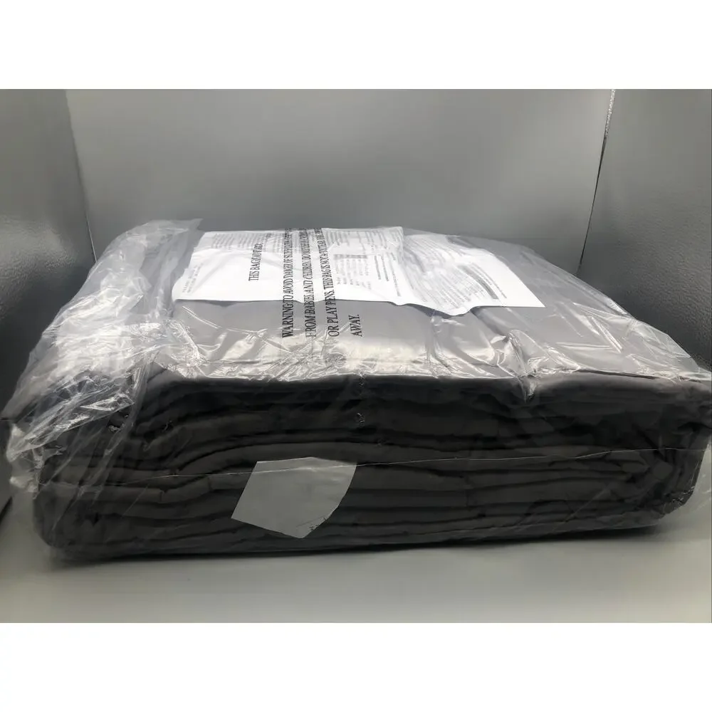 Basics All-Season Cotton Weighted Blanket Dark Grey 12 Lbs 60x80 1721S